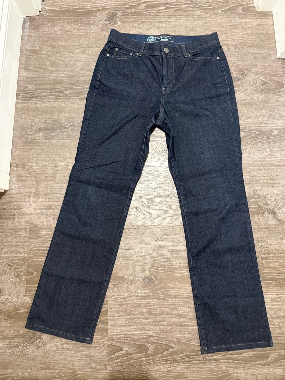 Charter Club Women’s Dark Indigo Straight Jeans